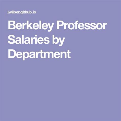 berkeley professor salary